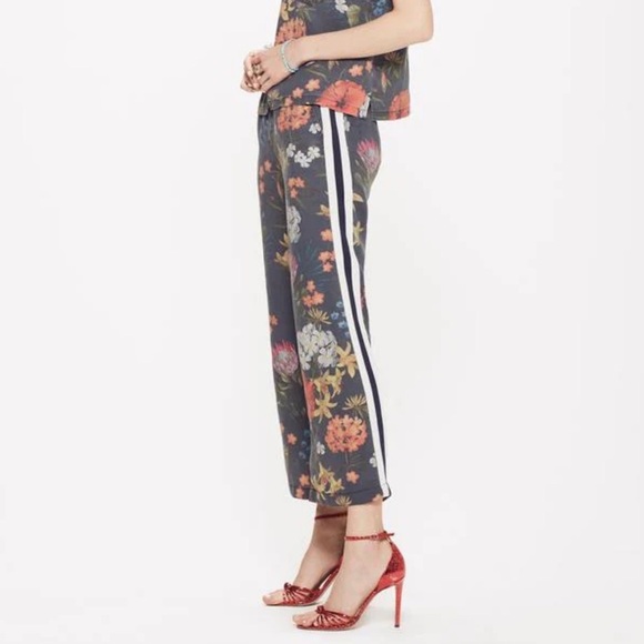 MOTHER | Women’s The Quickie Greaser Ankle Pants Floral Print Size Medium - Picture 2 of 10